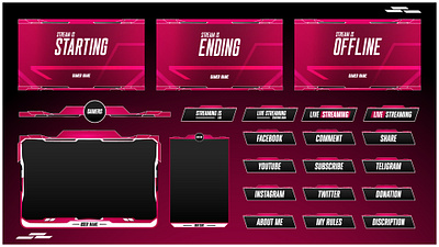 Streaming Overlay Design graphic design