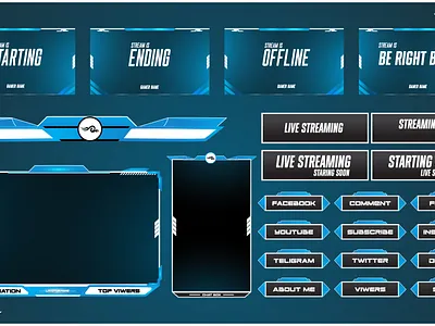 Streaming Overlay Design graphic design
