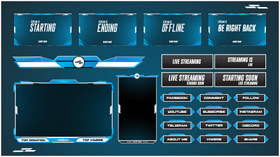 Streaming Overlay Design graphic design