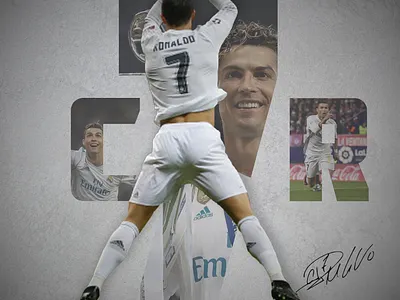 Ronaldo poster design graphic design