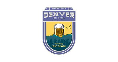 Denver Beer Fest Logo branding design illu illustration logo poster print