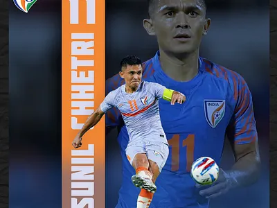 Sunil Chhetri poster design graphic design