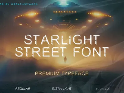 Starlight Street Font | Futuristic & Cinematic Free Font unique