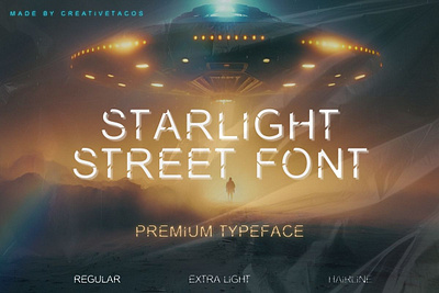 Starlight Street Font | Futuristic & Cinematic Free Font unique