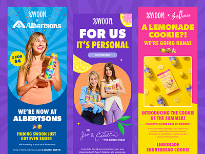 Swoon Lemonade Summer Campaigns colorful email email campaign email marketing email template email templates emails klaviyo lemonade mailchimp purple