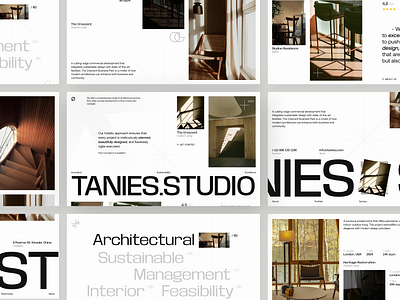 TANIES.STUDIO - Architecture Landing Page architect architecture building classic clean design house interior landing page minimal modern photo photography property real estate swiss swiss style ui web website