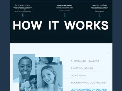 Legal Firm Website Design bold typography clean design company website design corporate website design desktop version interactive design interactive elements landing page design law company website legal company website services design ui uiux web design website design website redesign