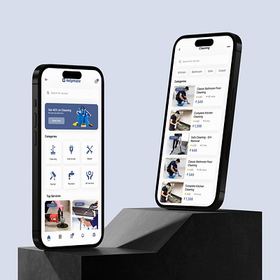 Home Service App app design app ui case study cleaning app design figma home service mobile app design mobile design mobile ui prototype service app ui ui design uiux uiux design wireframe