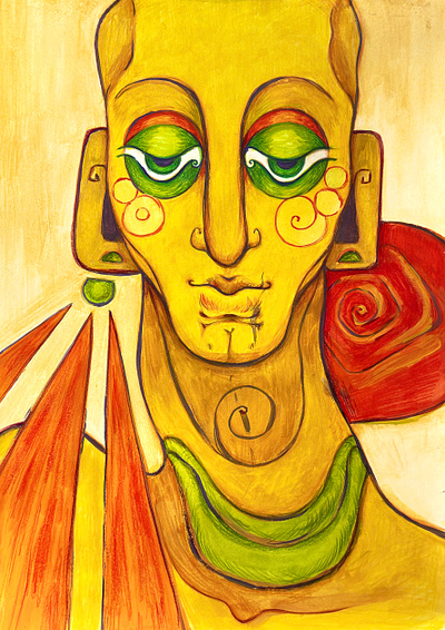 The Chief art draw drawing gouache illustration picture watercolour