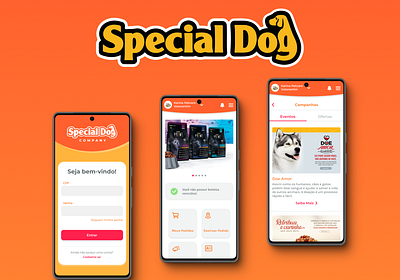 Special Dog - Animal Food mobile app app design interface mobile ui ux