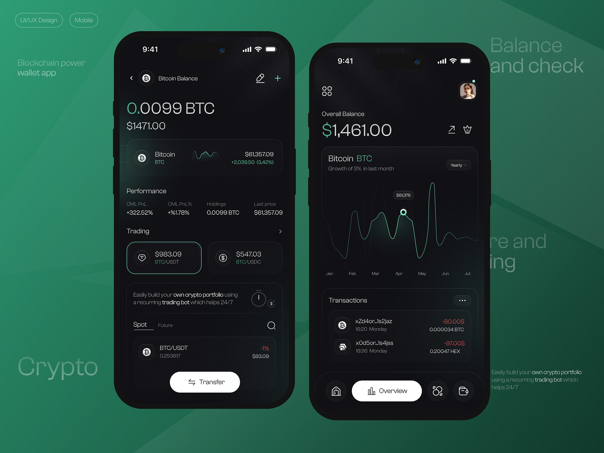 Crypto Wallet Mobile App by Awsmd on Dribbble