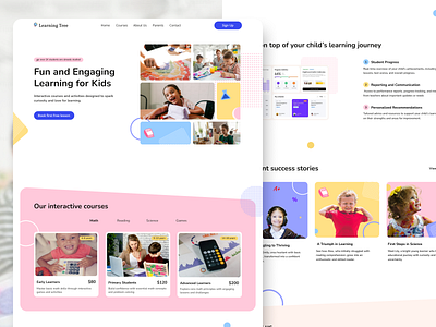 Kids Education design education kids landing product ui uiux web