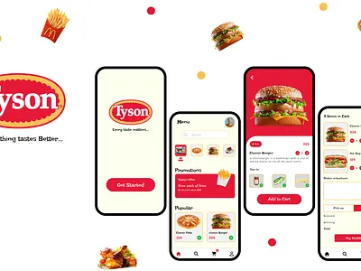 Tyson - The ultimate food app branding design food graphic design illustration user