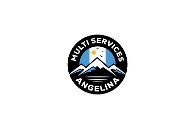 Multi Services Angelina angelina branding creative custom graphic design logo logo design multi services