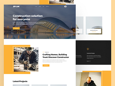 Constructor Website Design - Construction Website construction business construction design construction industry construction landing page construction layout construction portfolio construction services construction website