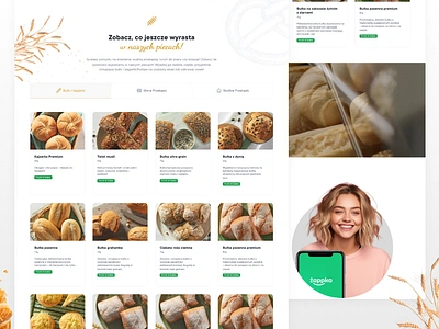 Żabka Wypiekane Pieczywo android app bake bakery bakery pastry bakerydesign design field food fooddesign grocery illustration interaction interface pastry product design shop ui ux visualidentity