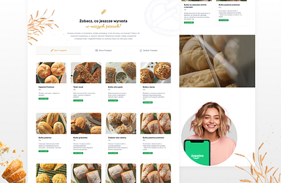 Żabka Wypiekane Pieczywo android app bake bakery bakery pastry bakerydesign design field food fooddesign grocery illustration interaction interface pastry product design shop ui ux visualidentity