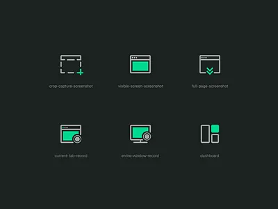 Screen Capture Icons capture icons custom icons design flat icon graphic design icon icon design icon for plugin icon illustration icon library icon ui icons plugin design screen icons screenshot icons ui ui design ux ui ux ui design visual design