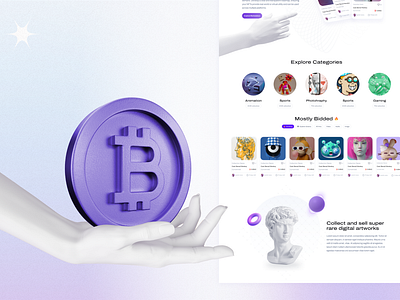 NFT trading platform 3d animation bitcoinswap blockchaindesign crypt cryptocurrency cryptoexchange exchangeplatform finance financeapp financialtechnology fintechdesign graphic design interaction interface motion graphics product design ux wallet walletdesign