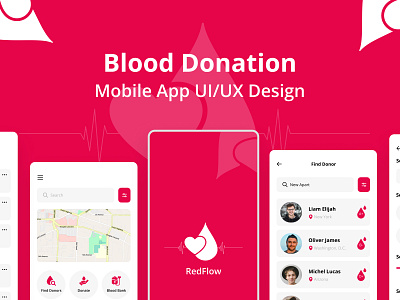 Blood Donation Mobile App UI/UX Design app design blood design donation figma figma design ios ios app ios app design mobile mobile app mobile app design ui ui design uiux uiux design user experience user interface ux ux design