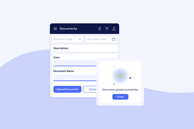 Document Upload UI Design for Legal Workflow document upload ui ux