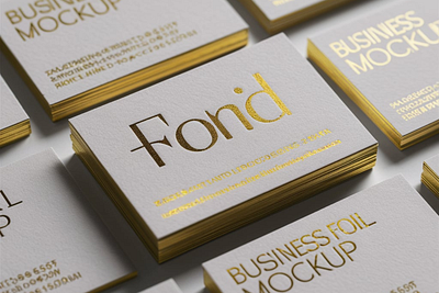 20 Gold Foil Business Card Mockup branding design graphic design illustration vector