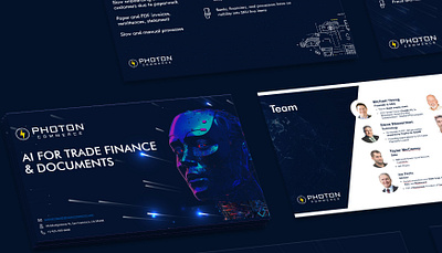 PHOTON COMMERCE Pitch deck adobe photoshop branding design graphic design landing page pitch deck ppt uiux web design