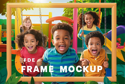 Frame Mockup Kids branding design graphic design illustration vector