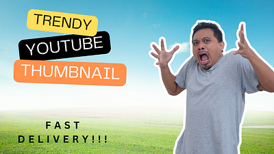 Youtube thumbnail sample adobe art branding canva clickbait design digital art graphic design viral visual art youtube youtube thumbnail