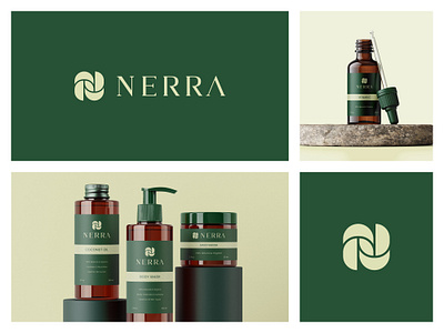 Logo Design for a Natural Skin Care Brand. brand identity branding clean logo design letter n and leaf logo letter n logo logo logo designs modern logo natural skincare packaging design serum bottle skin care logo skincare branding skincare packaging design