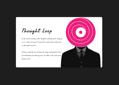 Thought Loop 🔂 3d animation branding figma graphic design logo mental health motion graphics