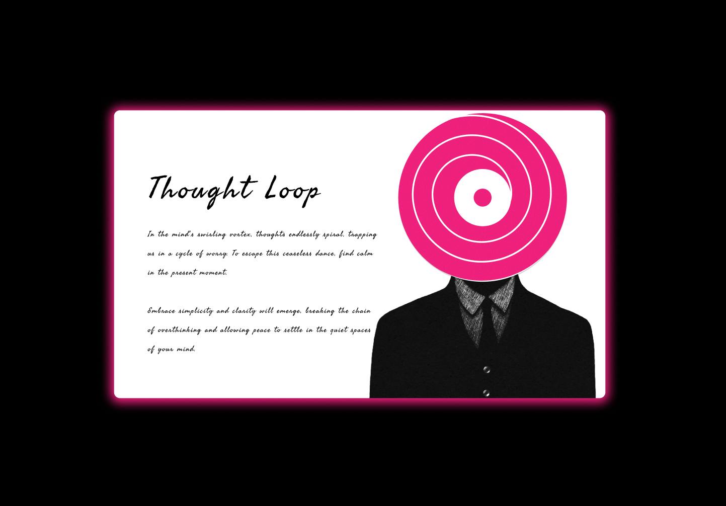 Thought Loop 🔂 3d animation branding figma graphic design logo mental health motion graphics