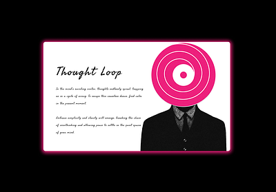 Thought Loop 🔂 3d animation branding figma graphic design logo mental health motion graphics