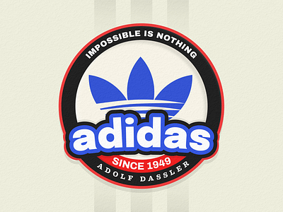 Adidas Retro Redesign 1949 adidas adolf dassler branding design dribbble graphic design icon illustration logo paper redesign retro sohan sohanck style texture vintage warmup weekly