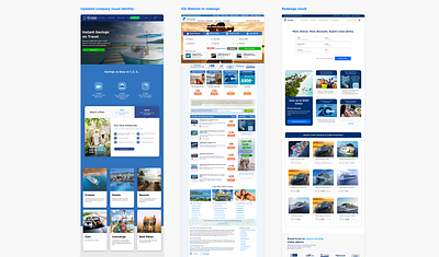 (🛳️ Redesign 1/4) Cruise booking website redesign - home branding ecommerce search ui webpagedesign