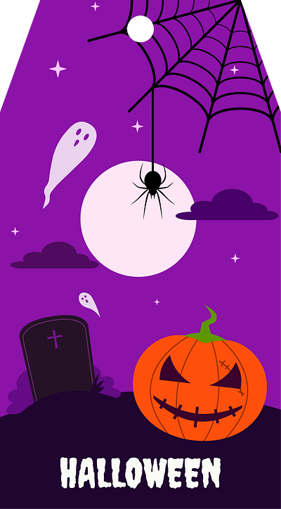 Halloween autumn cemetery design fear food graphic design halloween holiday horror illustration night