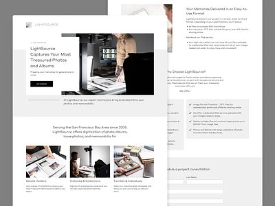 Lightsource - Landing Page Design conversion digital design digital marketing landing page landing page design
