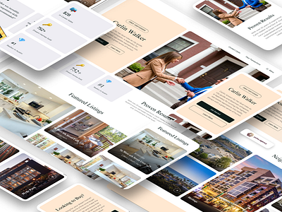 Web Design | Real Estate branding design design agency illustration landing page redesign ui web design website