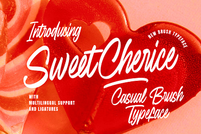 Sweet Cherice casual brush typeface 3d animation branding design font graphic design identity illustration lettering logo motion graphics type typography ui