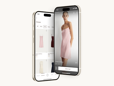 Premium Clothing Shop app catalog category design dress e com fashion iphone minimal premium product card product design shop ui