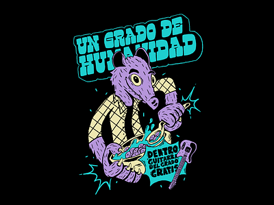 "Un Grado De Humanidad" Merch art design digitalillustration illustration merch merchandise music procreate punk