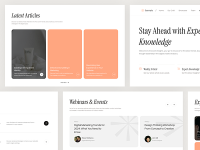 Innovarte - Insight Page agency article brand identity branding business clean company website design information insight insight page landing page marketing website minimalist news product design trending ui ux website