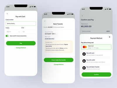 Payment Method Flow appdesign design fintech ui uidesign uxdesign