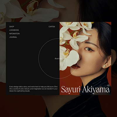 S-A Layout Exploration design landingpage model photography portfolio ui uidesign web