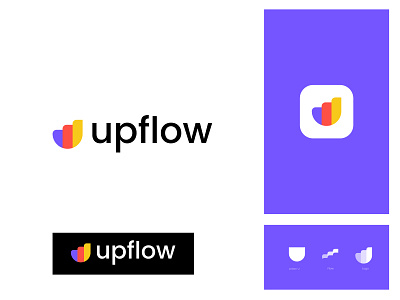 Upflow logo design app icon app logos brand identity logo design branding colorful logo financial logo flow flow chart growth logo logo logo design logo designer logo ideas modern logo saas sass logo software company tech technology technology logo u logo