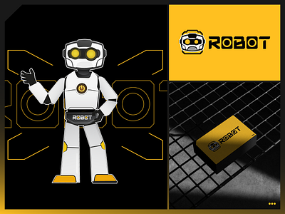 ROBOT Generator brand branding generator identity illustration logo mascot myanmar robot yangon