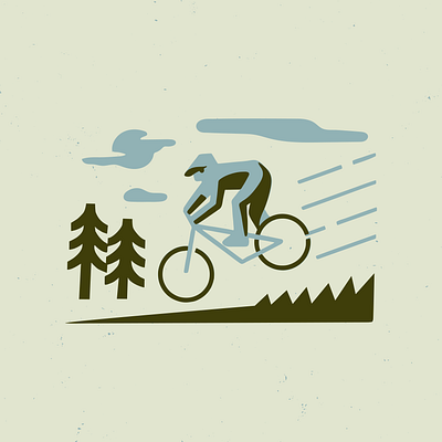 Trail Riding 🚲 biking brand identity cycling design freelance design graphic design graphicdesign graphicdesigner illustration mountain biking nature outdoors outdoorsy illustration trail riding