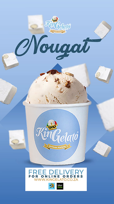 KinGelato_Flavour Highlight(Nougat) animation motion graphics