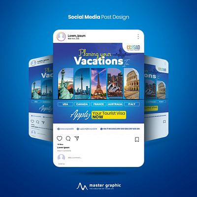 Social Media Post Design For Travel Agent adobe photoshop branding creative facebook post design flyer design graphic design insta post design master graphic post design professional sachintha denuwan travel