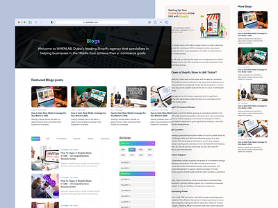 Blog Page design for WhenLab behance company conceptual design dribble landing page service website trending ui user interface ux visual design website design